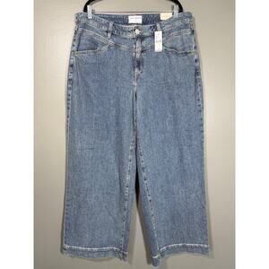Lane Bryant NWT Indie Mid Rise Wide Leg Jeans - Size 18 - Women's Plus Size